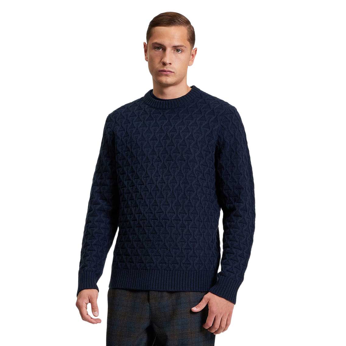 Ben Sherman Cable Texture Crew